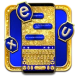 golden glitter theme android application logo